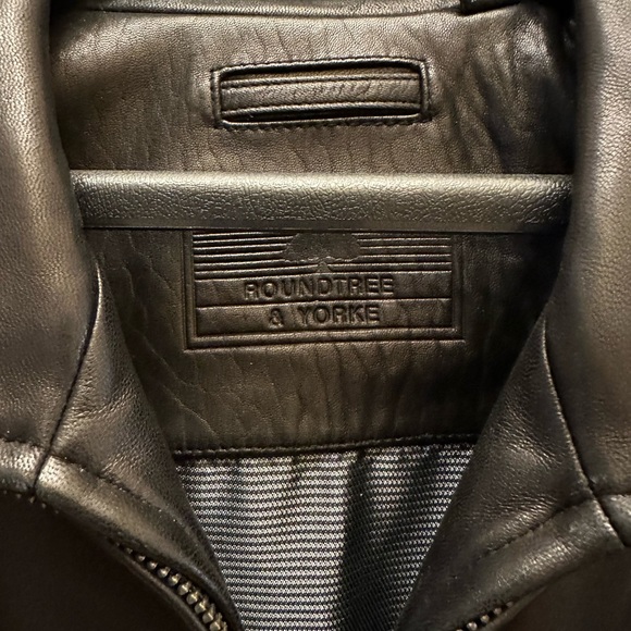 Roundtree & York black soft lambskin jacket Size L Like new - Picture 3 of 7